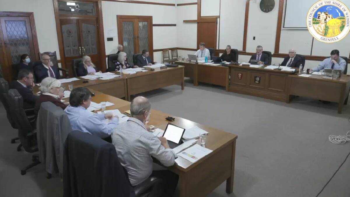 Acting GM Max Kershaw attended his first Weddin Shire Council ordinary meeting on Thursday and showed he was not wasting any time. Image: Weddin Shire Council.