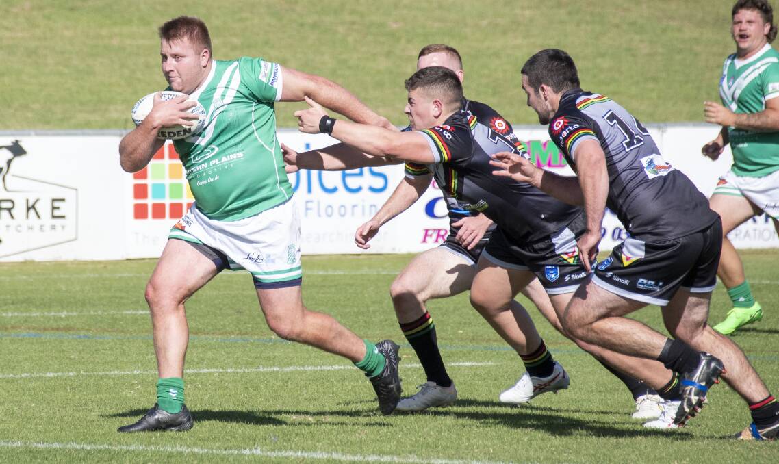 The hard-running Chanse Burgess will return for Dubbo CYMS in Sunday's grand final. Picture by Belinda Soole