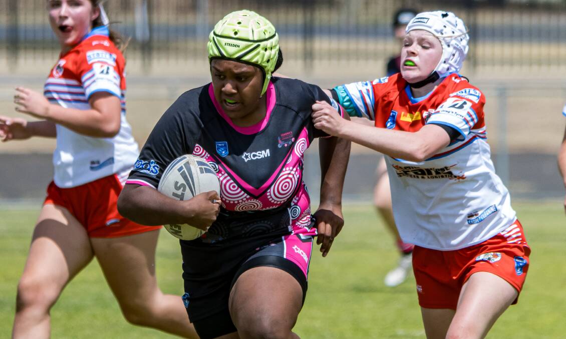 Goannas under 16s co-captain Sala-Joy Camaira was among the try-scorers during Saturday's dominant semi-final win. Picture by Bridget Bartlett Photography