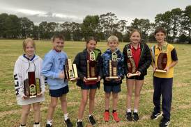  Payten, Jai, Penny, Patrick, Daisy and Jake were named athletics champions in their categories. Image supplied.